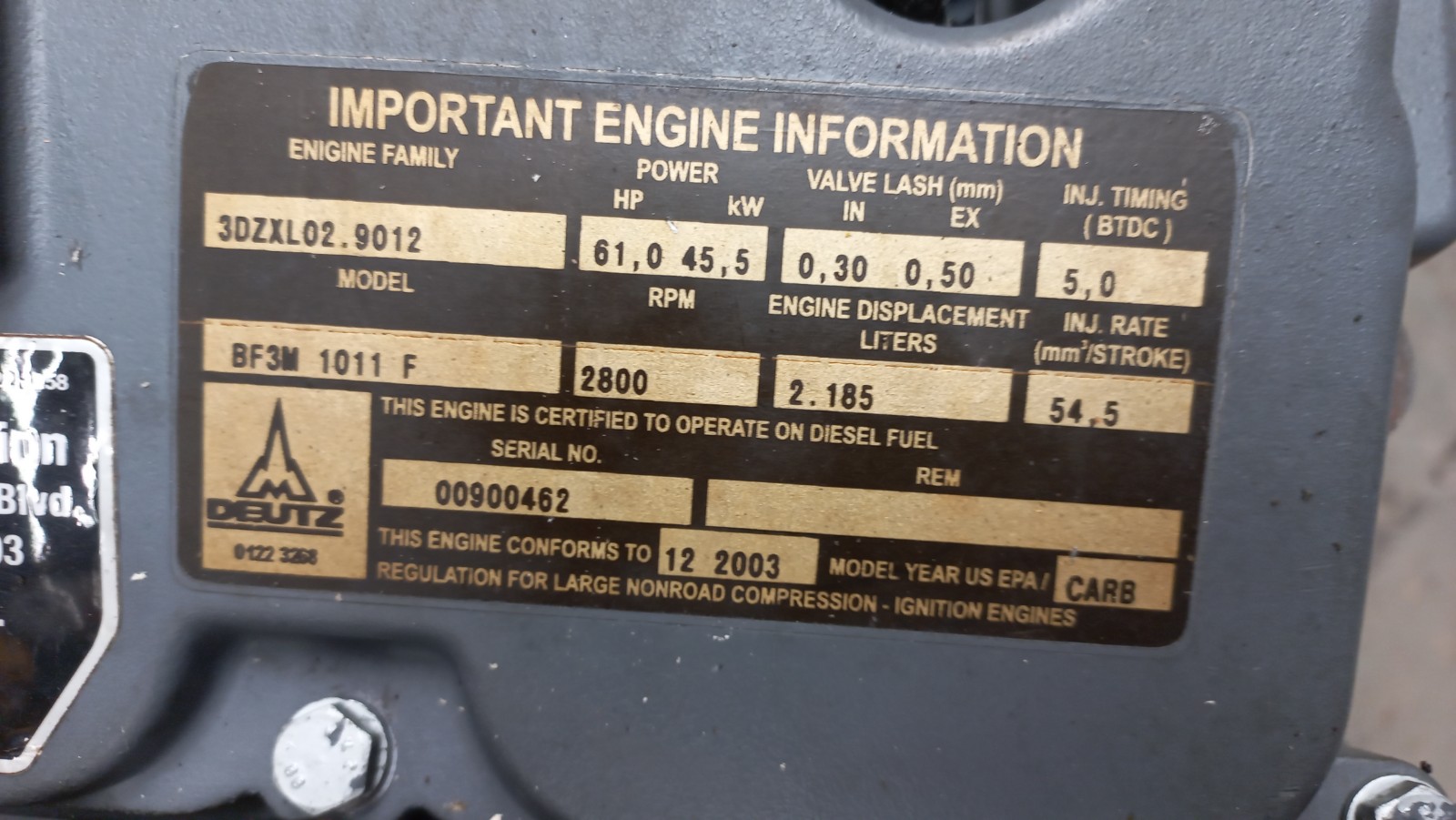 Deutz BF3L1011F - 1