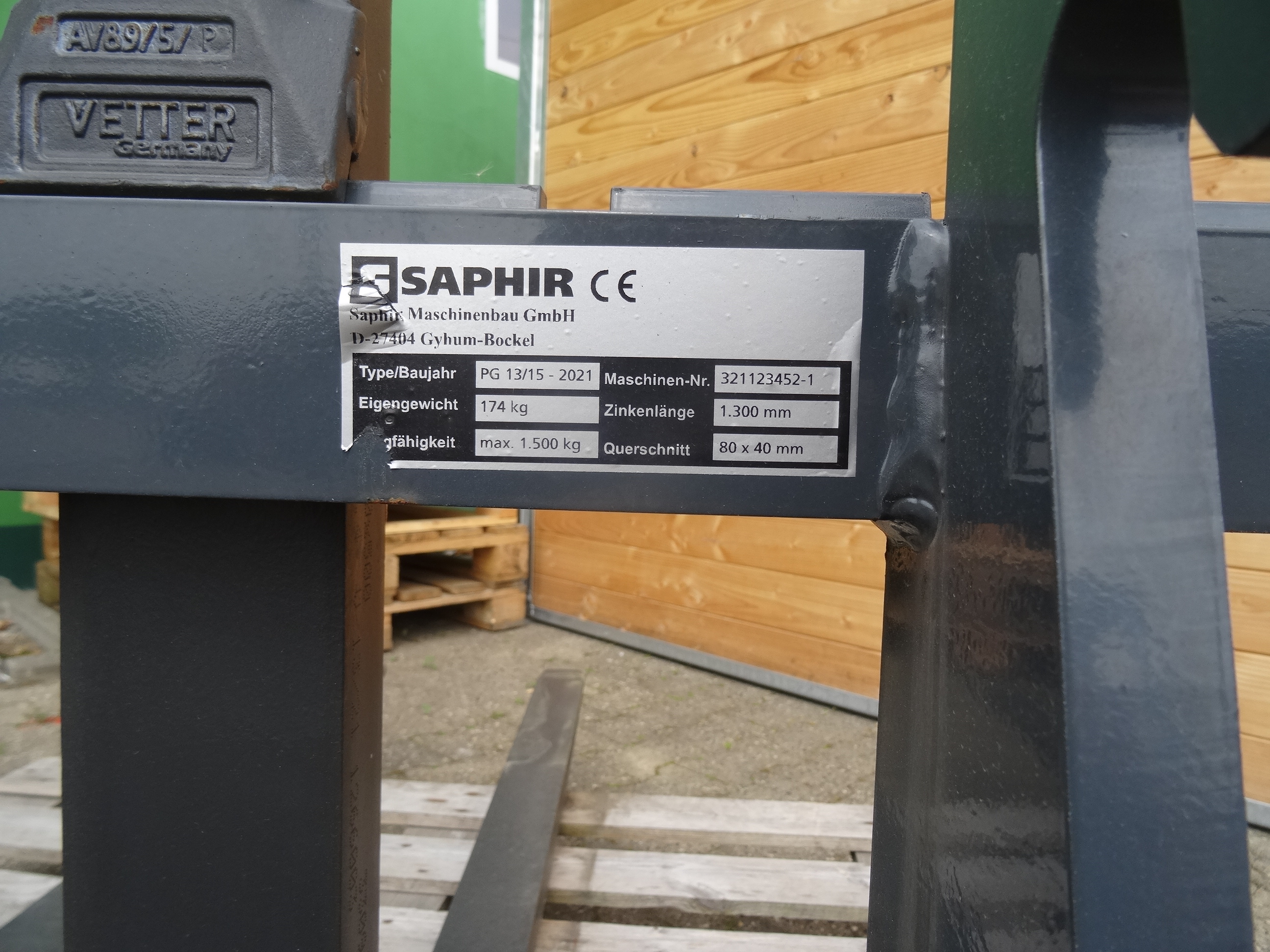 Saphir Palettengabel PG 12/15